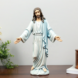Figura de Resina Católica de Dos Piezas, Nacimiento de Jesús, Recuerdo Festivo Personalizado, Regalo LW0201 Católico L - Product Image 6