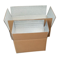 Caja de Envío Aislada de Material Reciclado de Algodón Perlado EPE, para Alimentos en Cadena de Frío, Sushi, Personalizable