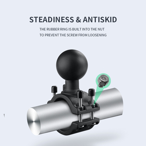 VINMounts Support de fixation à pince pour tube sphérique de 2,25 pouces, compatible avec les tubes ronds de 2,0 à 2,6 pouces (51 à 65 mm), base industrielle en aluminium robuste - Product Image 2