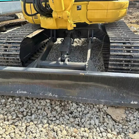 Excavatrice sur chenilles hydraulique japonaise KOMATSU PC55 d'occasion, 28,3 kW, 5,5 tonnes, pour la pose de pipelines et l'entretien routier