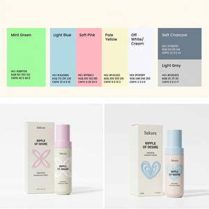 Ensemble d'emballages cosmétiques personnalisables style ado, flacons et pots pour produits de beauté jeunesse - Product Image 3