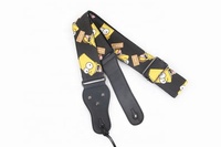 Sangle de guitare en tissu Jean pour sangle acoustique électrique Décoration Simpson Cartoon