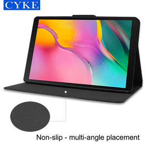 CYKE Pelle Bovina Texture per <span class=keywords><strong>Samsung</strong></span> <span class=keywords><strong>Tablet</strong></span> <span class=keywords><strong>Galaxy</strong></span> Tab un 10.1 T510 T515 2019 Blu Nero Caso <span class=keywords><strong>Tablet</strong></span> - Product Image 3