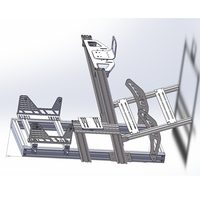 Simrigs en aluminium personnalisés, position assise réglable, simulateur DIY, Next Level Racing GT Lite, cockpit de simulateur pliable, Sim Rig