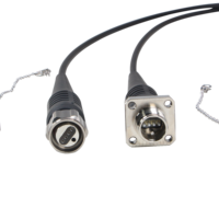 Konektor ODC-2 LC Kabel Patch Fiber Optik ODC untuk Aplikasi FTTA dan Kontrol Sinyal Kereta Api