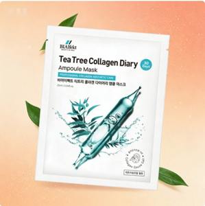 Mascarilla Facial Coreana de Hidrogel con Árbol de Té y Colágeno, Calmante para el Acné, Cuidado de los Poros, Suavizante, Iluminadora, con Niacinamida - Product Image 6