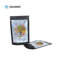 Sac d'emballage alimentaire avec impression numérique de logo personnalisé Pochette debout à fermeture éclair en plastique feuille d'aluminium Sac en mylar 35g pour bonbons biscuits collation