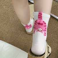 En stock, taille unique, chaussettes d'hiver pour femme, motif œuf de chat, nouvelle collection 2025, mignonnes, drôles, dessin animé, couple, polyester