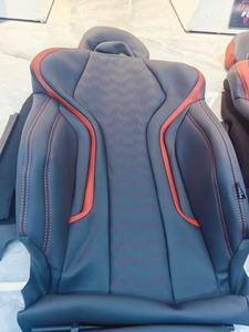 Coprisedili in Pelle YLA per <span class=keywords><strong>Sedili</strong></span> Anteriori e Posteriori, Nero e Rosso con Sfondo Rosso, per BMW e <span class=keywords><strong>Audi</strong></span> - Product Image 4