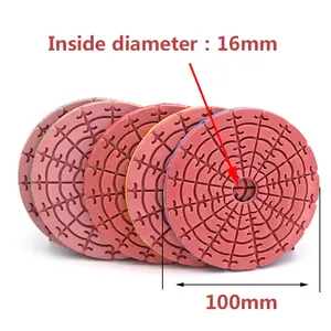 Disque de polissage à sec diamanté de 4 pouces 100mm Outils de polissage pour meule de sol en granit de jade pour carrosseries de voitures - Product Image 3