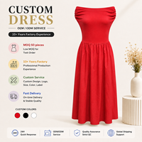 Robe midi plissée sans manches à épaules dénudées pour femme, taille haute, 100 % coton, décontractée, pour l'été et les vacances, OEM ODM