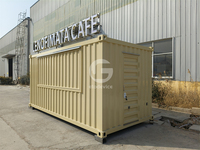 Cuisine mobile portable en conteneur maritime, bar de luxe en conteneur, restaurant avec équipement de cuisine complet