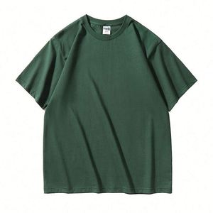 T-shirt surdimensionné personnalisé pour hommes, t-shirt de haute qualité en taille plus, logo imprimé personnalisé, t-shirt uni à col rond pour hommes - Product Image 5