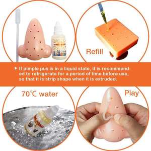 Pimple Popper Toys Nariz Recargable Squeeze Acné Pimple Popping Alivio del estrés Popper Remover Stop Fun Toy - Product Image 4