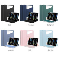Étui rotatif à 360 degrés en cuir PU acrylique avec clavier sans fil pour 2022 2021 2020 2018 Ipad Pro 12.9 2024 Ipad Air 13 Pro 13