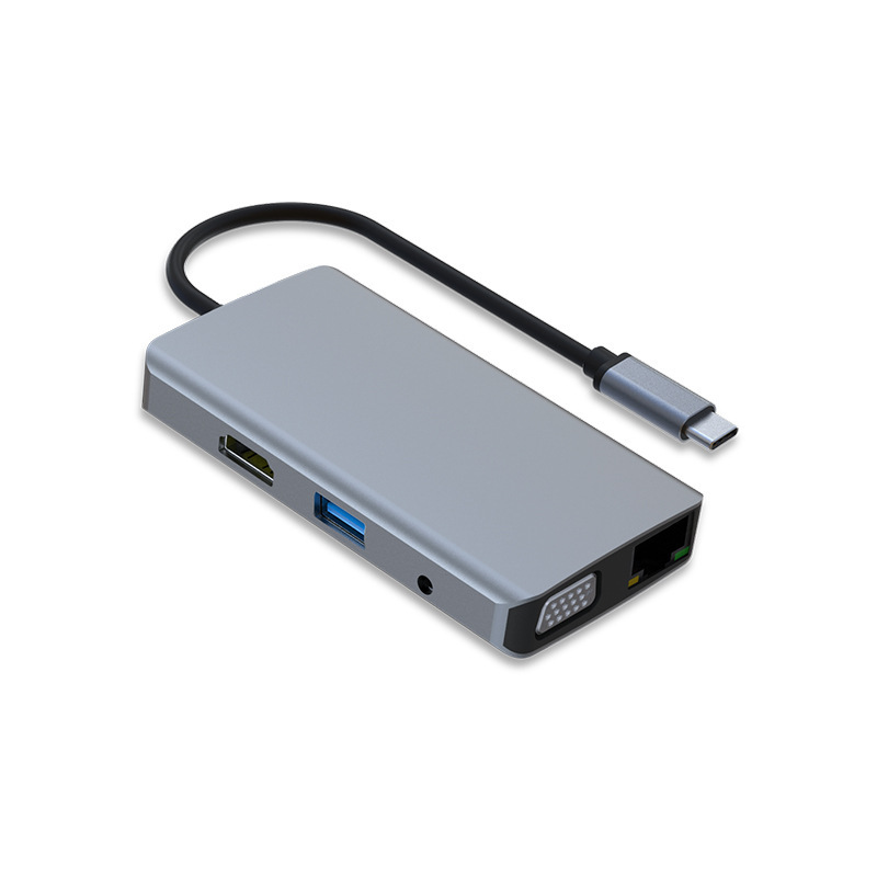 USB C Hub 9 в 1, USB 3,0 Hub Многофункциональный адаптер для Macbook Pro и Type C Windows ноутбуки/