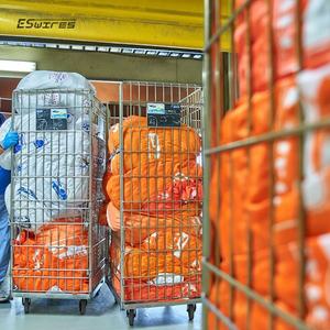 अनुकूलित परिवहन टिकाऊ धातु तार जाल स्टील भारी शुल्क लांदरी ट्रॉली होटल के लिए - Product Image 2