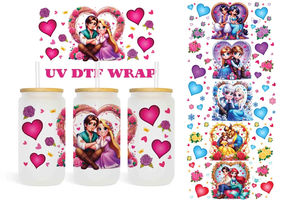 Vinilos UV para Transferencia 3D, Resistentes al Agua, Duraderos, Adhesivos Termoadhesivos para Vasos de Metal de 16 oz, Vinilos Navideños UV para Envolturas - Product Image 4