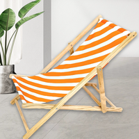 Chaise de plage pliable en bois, confortable, moderne, légère et portable, pour les activités de plein air, le camping, les pique-niques, les parcs