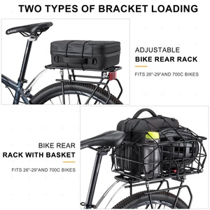 <span class=keywords><strong>Porte</strong></span>-bagages arrière à dégagement rapide pour vélo de montagne avec panier en alliage d'aluminium - Product Image 4