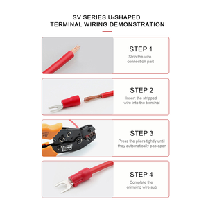 <span class=keywords><strong>Sv2</strong></span> SV loạt lạnh ép ngã ba hình thiết bị đầu cuối PVC Pre cách điện vỏ thiết bị đầu cuối hình chữ U hình chữ Y - Product Image 5