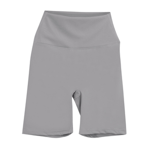 Shorts de sport taille haute pour femme, couleur unie, taille unique, haute élasticité, respirant, pour yoga et cyclisme, effet push-up, en Spandex/Nylon - Product Image 5