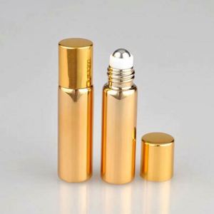 Flacon roll-on cylindrique en verre de 10 ml de haute qualité, luxueux, coloré, pour parfum et huiles essentielles, imprimé sérigraphié, diffuseur à bâtonnets - Product Image 2