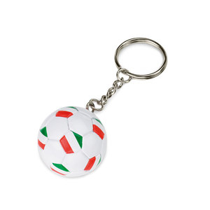Porte-clés ballon de football Italie blanc rouge vert mini ballon de football cadeau souvenir - Product Image 1