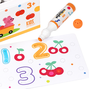 描画マーカーペン アートペイント 24色 水洗い可能 消せる 子供用お絵かきおもちゃ 10mm スポンジドット プラスチック紙インク ダバー 卸売 - Product Image 6