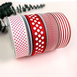 Usine <span class=keywords><strong>de</strong></span> sangles personnalisé à la mode élégant RPET coton rubans à chevrons <span class=keywords><strong>grossiste</strong></span> rouge ruban personnalisé avec logo emballage cadeaux - Product Image 4