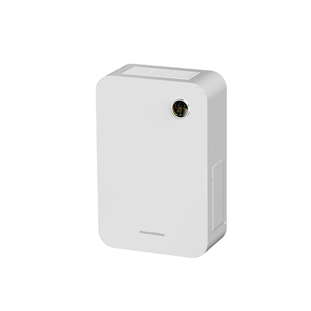 Residential Galvanized Steel Rectangle Fresh Air Cleaner 200m3/h Wind Volume Air Purifier Ventilation Fan Hepa Filter for House