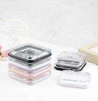 Mini Boîte en Plastique Transparente Personnalisée, Conteneur de Rangement pour Capsules d'Ongles, Plateau de Présentation Transparent, Emballages pour Faux Ongles