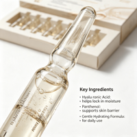 LANCE Private Label – Coffret d'ampoules de sérum hydratant naturel et d'acide hyaluronique à 100 % – Sérum anti-âge et anti-rides avec résultats en 7 jours