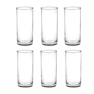 ENSEMBLE DE 6 VERRES À BIERE EN VERRE TRANSPARENT JOB LINE 480CC - Product Image 1