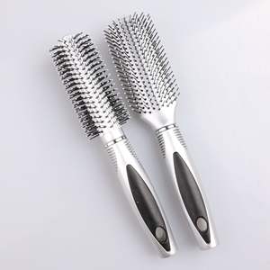 Ensemble de brosses à cheveux galvanoplastie argent pour salon de <span class=keywords><strong>coiffure</strong></span> brosse à cheveux démêlante avec logo vente en gros - Product Image 3