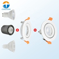 Spot LED dimmable encastré en fonte avec logement pour ampoule GU10