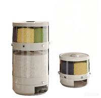 Boîte de rangement pour riz en plastique transparent anti-poussière, grande capacité, boîte de rangement pour riz et autres aliments pour la cuisine