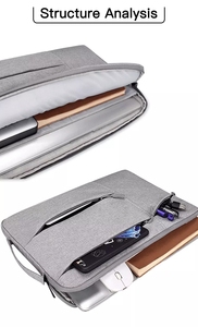 Di alta Qualità 360 Custodia Protettiva Manicotto Del Computer Portatile per <span class=keywords><strong>MacBook</strong></span> Air Notebook <span class=keywords><strong>Borsa</strong></span> con Tasca Porta Accessori - Product Image 2