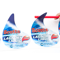 Étiquettes BOPP autocollantes personnalisées imprimées sur mesure pour bouteilles de détergent PVC PP, étiquettes pour bouteilles de détergent liquide pour lessive