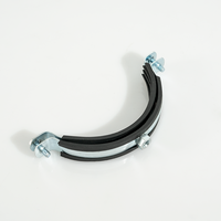 Collier de serrage réglable en caoutchouc M8 M10 avec vis Clips de serrage en caoutchouc Collier de serrage fendu à ressort avec épaisseur en caoutchouc