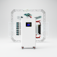 Station d'alimentation portable à batterie lithium LiFePO4, stockage d'énergie solaire hybride 48V, modulaire, empilable, IP65, 10-25 kWh