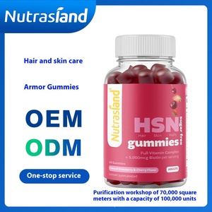 جيل فيتامينات متعددة للجميع من عمر الولادة بنكهة الفراولة والكرز للعناية بالبشرة والأظافر للبالغين - الأكثر مبيعًا - Product Image 6