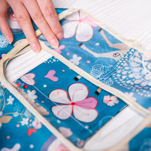 Sac fourre-tout d'épicerie en polyester 210T à motif animal floral portable de 44cm Sac à provisions pliant réutilisable pour la protection de l'environnement - Product Image 5