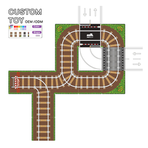 MNTL-<span class=keywords><strong>Jouet</strong></span> Magnétique pour Enfant, <span class=keywords><strong>Jouet</strong></span> Éducatif à Faire Soi-Même, 46 Pièces, Thème Chemin <span class=keywords><strong>de</strong></span> Fer - Product Image 3