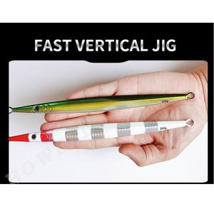 Jigs métalliques lumineux OEM <span class=keywords><strong>de</strong></span> 60g à 400g, à coulée rapide, leurres <span class=keywords><strong>de</strong></span> pêche au jigging phosphorescents pour la pêche au gros gibier, la pêche en haute mer et la pêche en bateau - Product Image 2