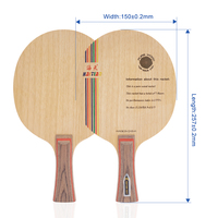 Lame de ping-pong en bois pur raquette de contrôle lame de tennis de table débutant