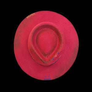 Personnalisé rétro vintage <span class=keywords><strong>rouge</strong></span> large bord rigide Fedora hommes femmes <span class=keywords><strong>chapeau</strong></span> 100% laine feutre <span class=keywords><strong>chapeau</strong></span>, en détresse brûlé à la main <span class=keywords><strong>borsalino</strong></span> chapeaux - Product Image 4