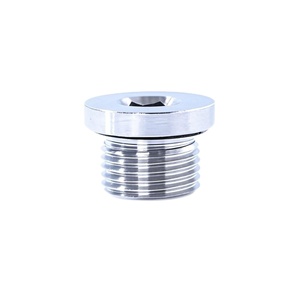 Tappo esagonale in rame di precisione CNC con O-ring per tubi di stampi <span class=keywords><strong>a</strong></span> iniezione - Product Image 1