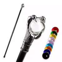 Luxury Cane Stick for Men, Colored Dragon Claw Ball, Party