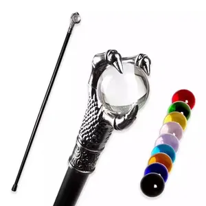 Luxury walking Stick Men's 2021 Fashion Colored Dragon Claw Ball Party Prop crutches Elegant Vintage Cane